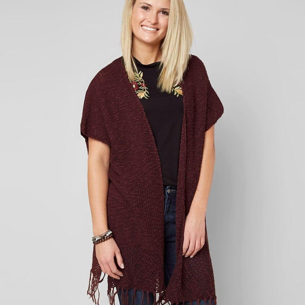 DAYTRIP Fringed Sweater Vest - OS